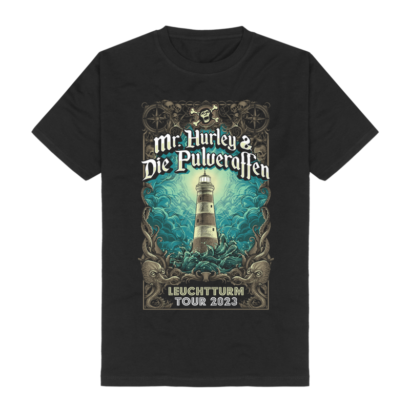 Leuchtturm Tour 2023 von Mr. Hurley & Die Pulveraffen - T-Shirt jetzt im Mr. Hurley und die Pulveraffen Store
