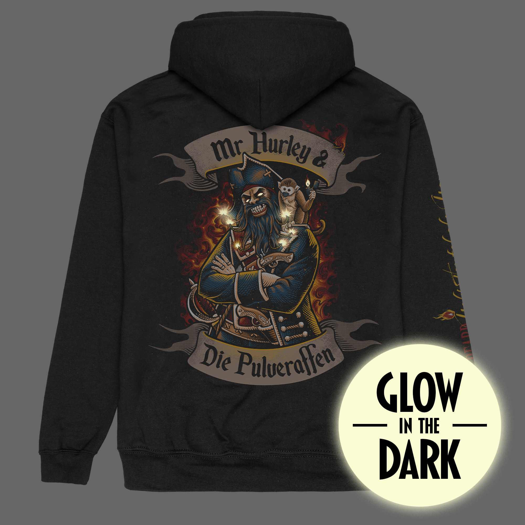 Mr. Hurley & Die Pulveraffen Blackbeard Kapuzenjacke 419084
