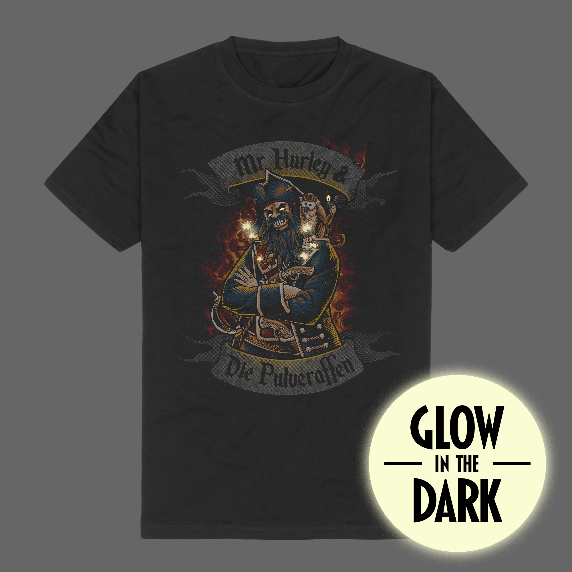 Mr. Hurley & Die Pulveraffen Blackbeard T-Shirt 414470