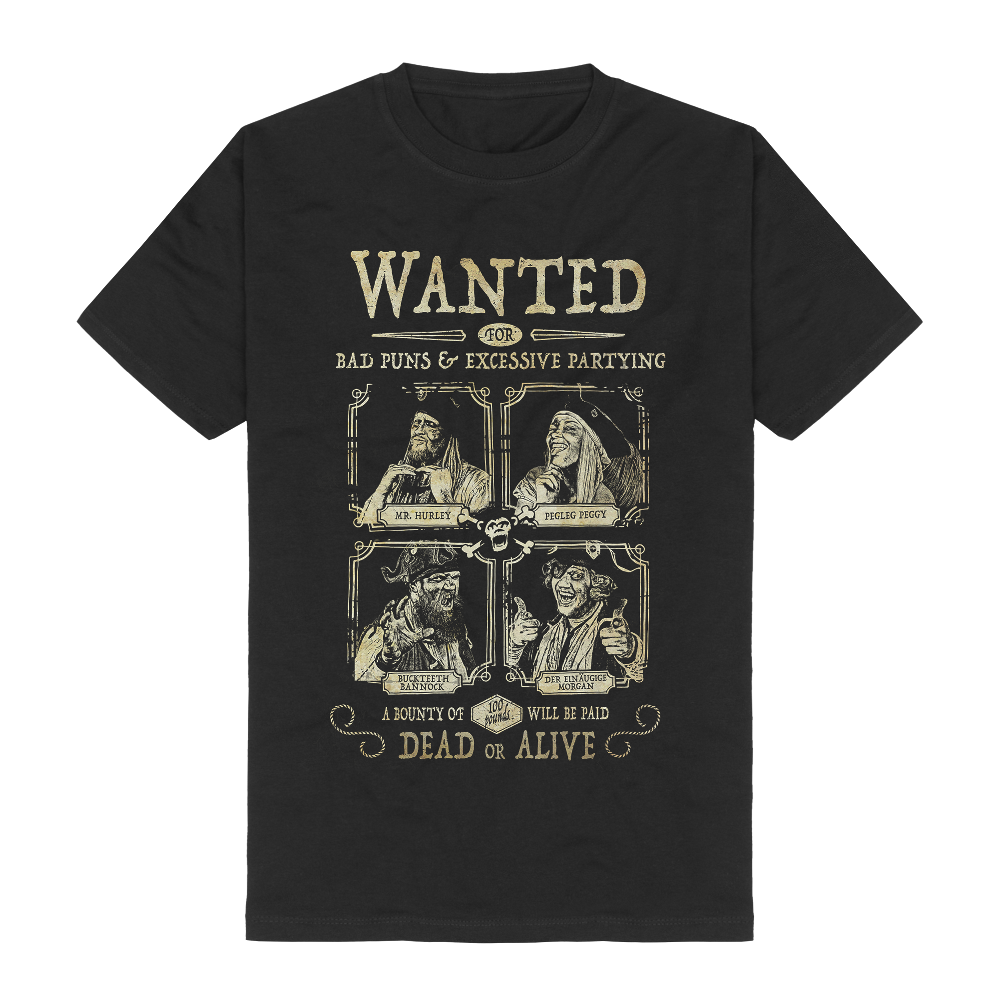 Mr. Hurley & Die Pulveraffen Wanted T-Shirt 378652